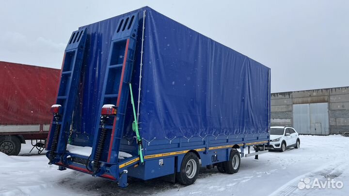Прицеп трал (тяжеловоз) Авиком 8871Т-04 никзорамный тентованный, 2024