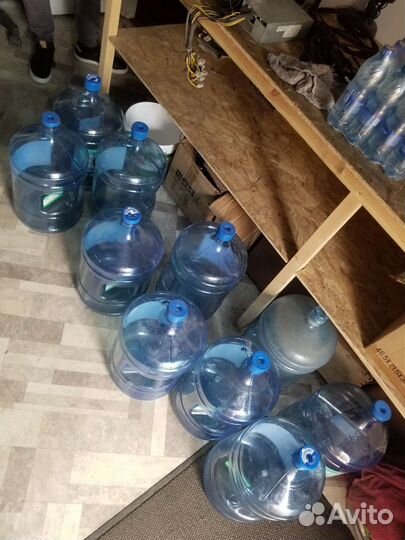 Бутылки для воды 19л 10шт