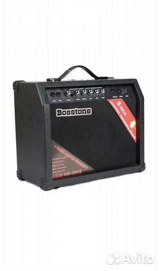 Комбоусилитель Bosstone GA-30W Black,динамик 8