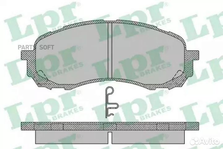 LPR 05P1454 Колодки тормозные subaru impreza 00- п