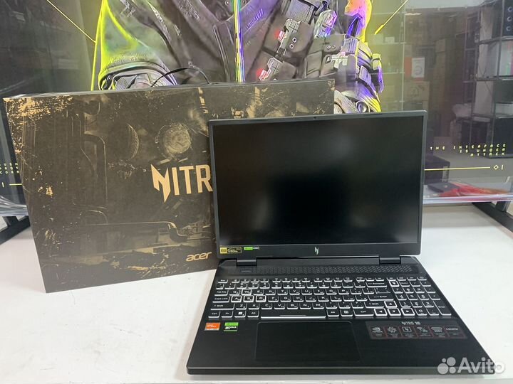 Игровой ноутбук acer Ryzen 7 7840H + RTX 4070
