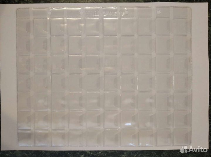 Лист в альбом для монет и купюр формат Optima