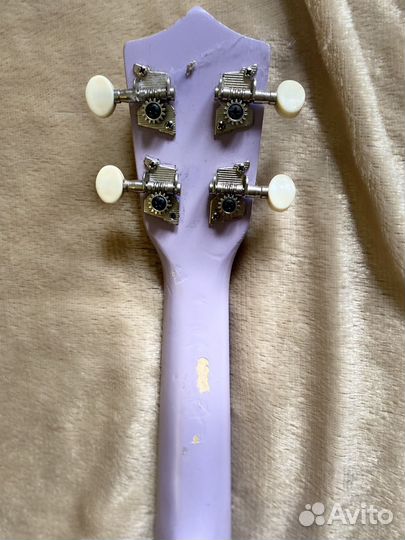 Укулеле гавайская гитара лиловая