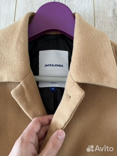 Пальто мужское Jack&Jones бежевое