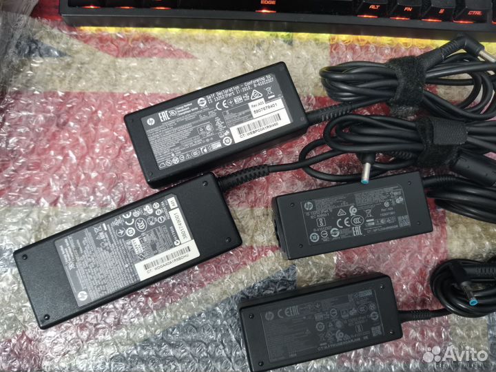 Оригинальная зарядка для ноутбука hp