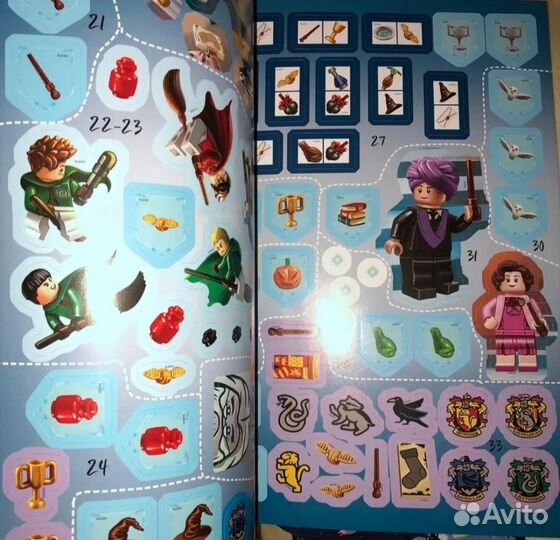 Книга с наклейками. lego harry potter
