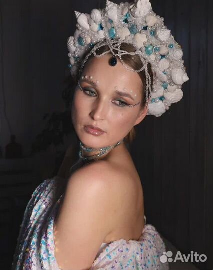 Кокошник русалки, единорог