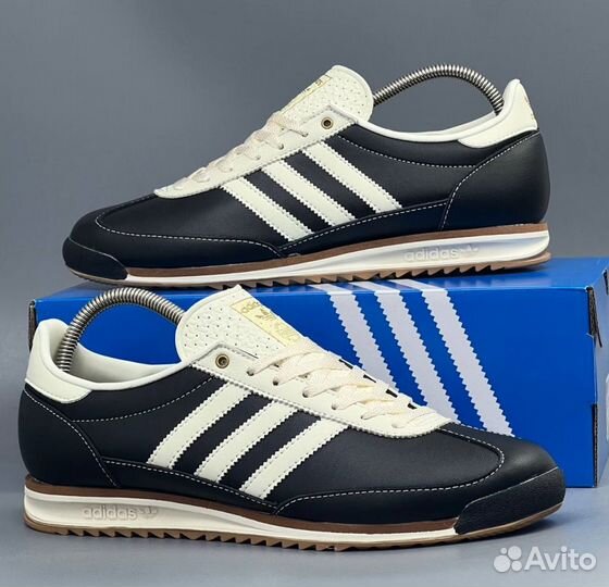 Adidas SL 72 Core Black Leather Черные