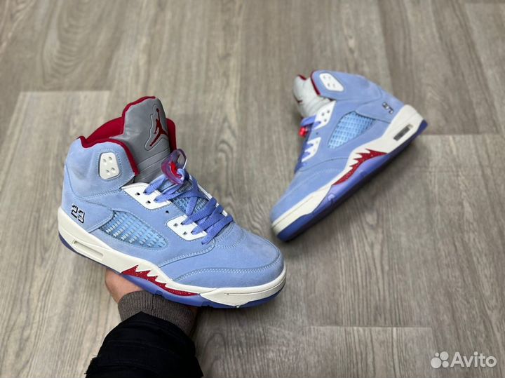 Кроссовки Air Jordan 5 Ice Blue (41-45)