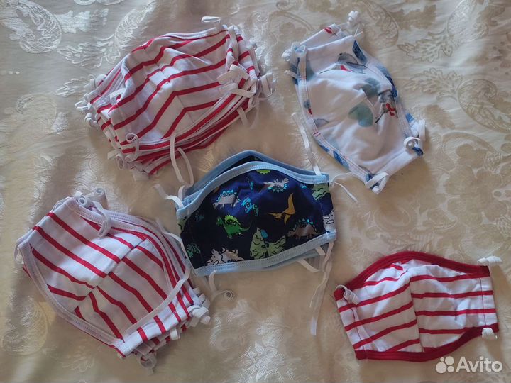 Детские тканевые маски 21 шт