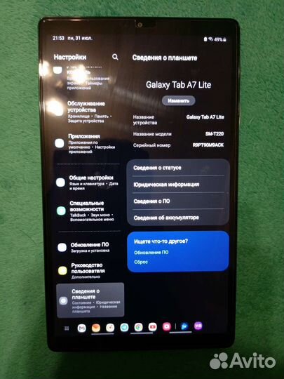Планшет Samsung tab a7 lite