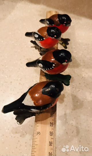 Елочная игрушка СССР снегирь