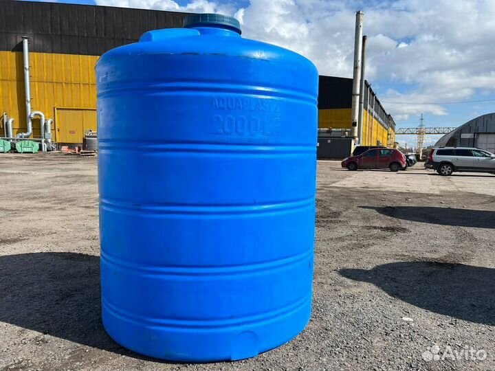 Емкость пластиковая 2 м3 для сыпучих продуктов (ве