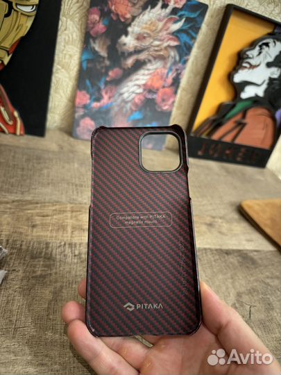 Чехол на iPhone 12 Pro Max Pitaka (кевлар)