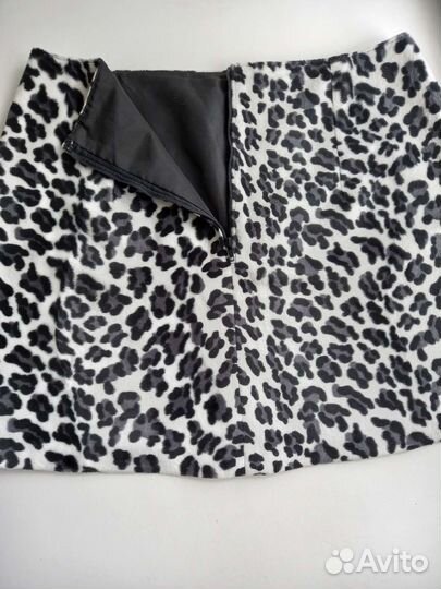 Юбка с анималистичным принтом