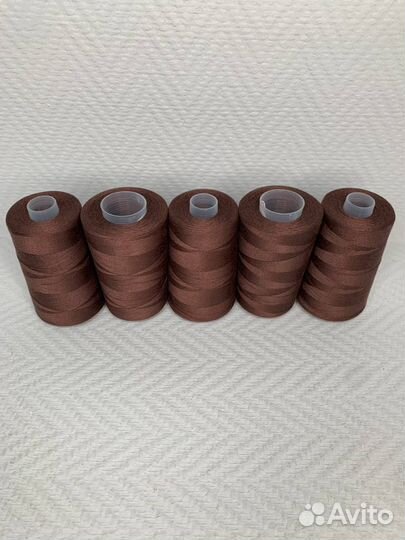 Швейные нитки 70лл-2500м № 202 (Коричневый шоколад