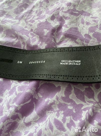 Ремень женский натуральная кожа черный