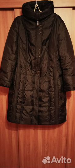 Пуховик женский длинный р.52-54