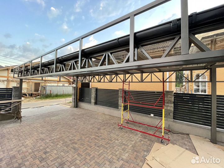 Навес по индивидуальному проекту