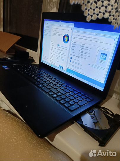 Asus X55A, Celeron 1000m, 4гб, HDD 320gb