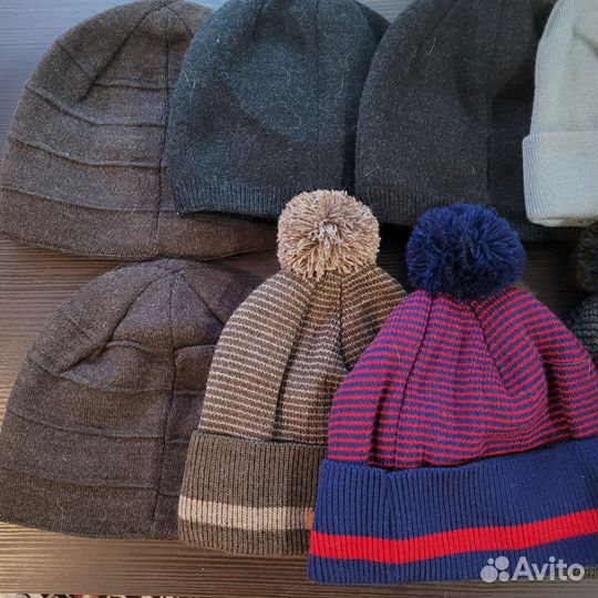 Мужская зимняя шапка вязаная