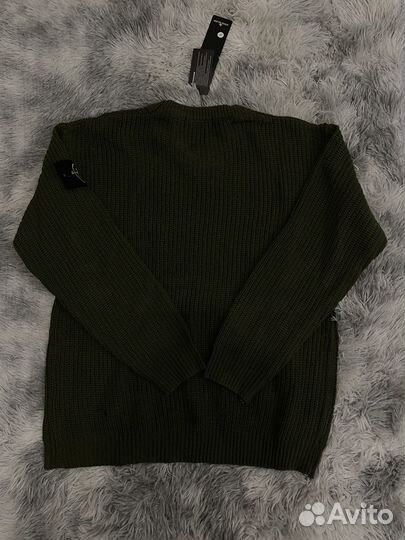 Свитер Stone Island темно-зеленый clg
