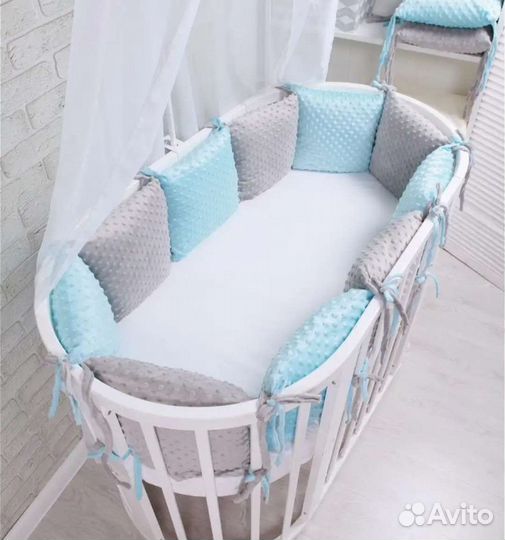 Бортики в детскую кроватку бу