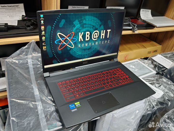 Новенький игровой MSI Katana 17 12450H+RTX3060