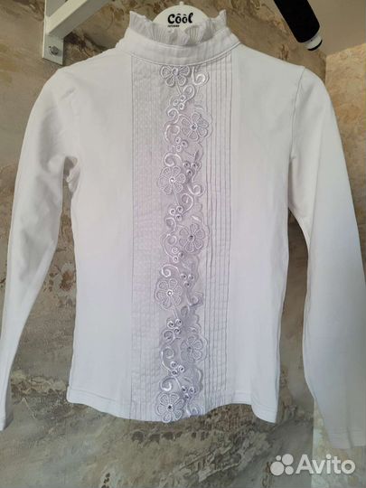 Рубашки школьные для девочек р 128-134