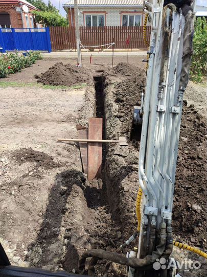 Услуги мини экскаватора Аренда