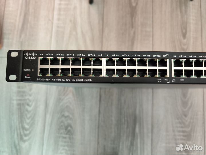 Коммутатор cisco sf200-48p резерв до 26.05