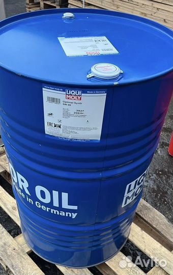 Liqui Moly Optimal Synth 5w40 масло моторное 208л