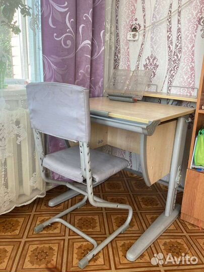 Растущая парта и стул дэми бу