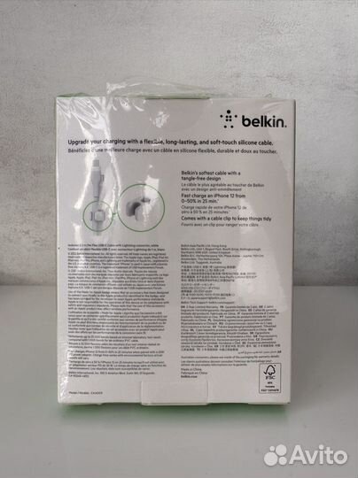 Кабель Belkin boost charge Lighting USB-C 1 метр