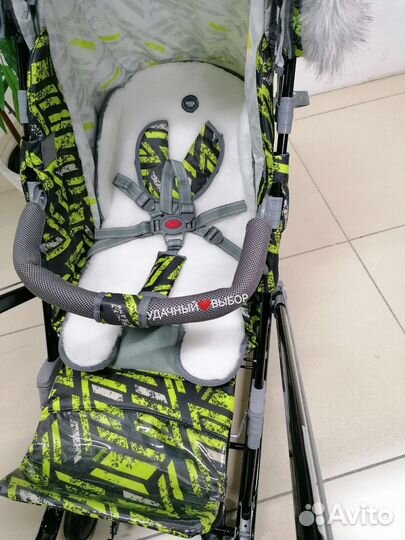 Новые санки-коляска Ника 7-8sк Sport (лимонный)