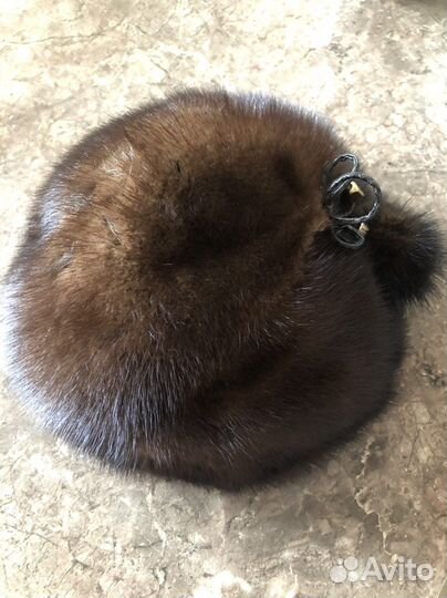 Норковый берет мягкий