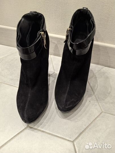Ботильоны натуральная замша