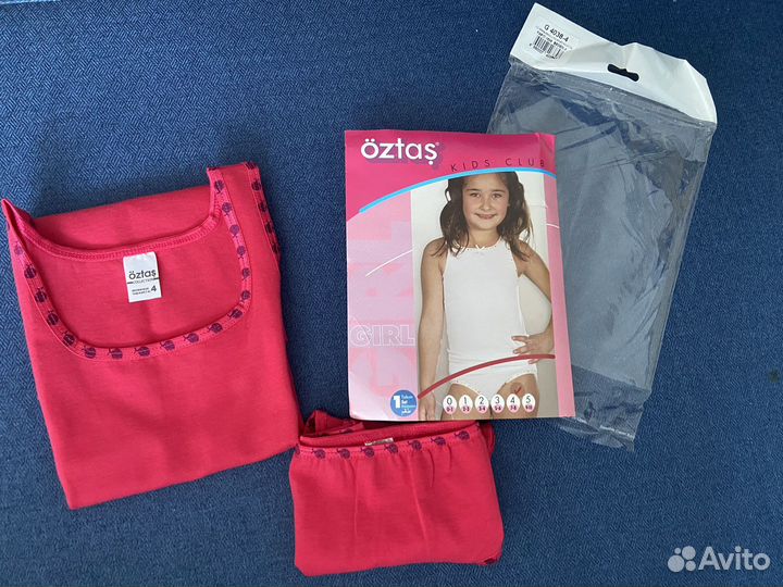 Новый комплект трусы и майка на девочку 122-128
