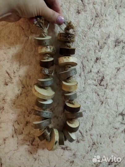 Игрушки для жако, какаду, ожерелла