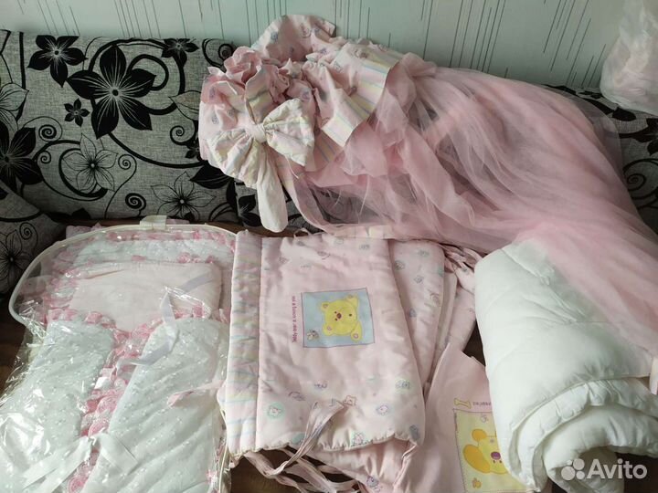 Балдахин и бортики в кроватку