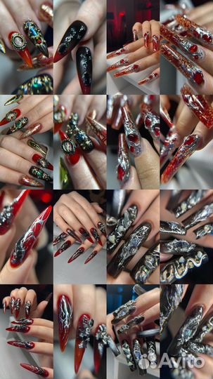 Крейзи маникюр наращивание ногтей