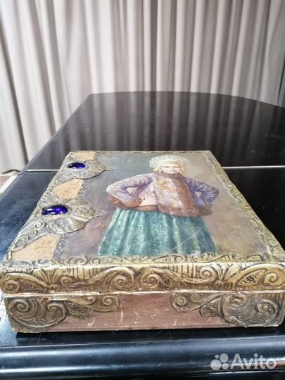 Старинная шкатулка конец 19-нач 20 века