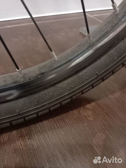 Велосипед облегчённый с корзиной и доп.колёсами