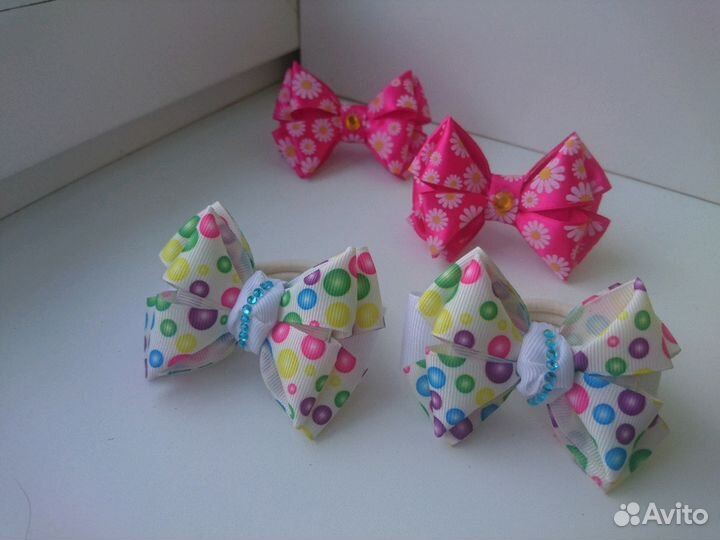 Бантики для волос ручной работы