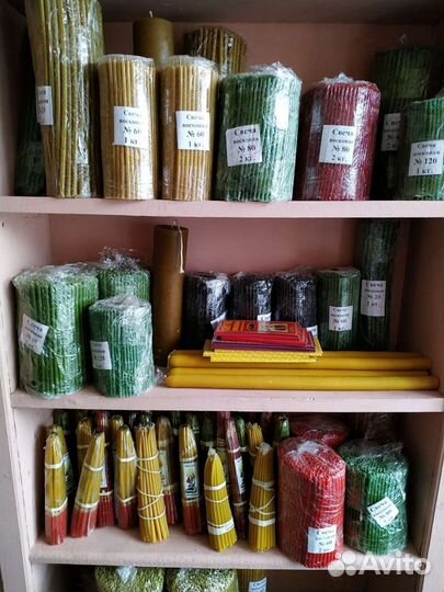 Свечи восковые, свечи церковные