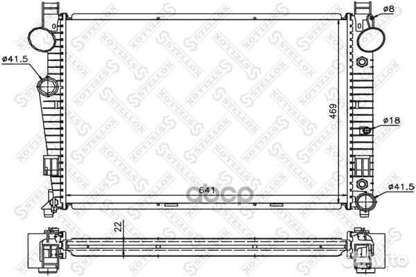 10-25928-SX радиатор системы охлаждения АКПП M