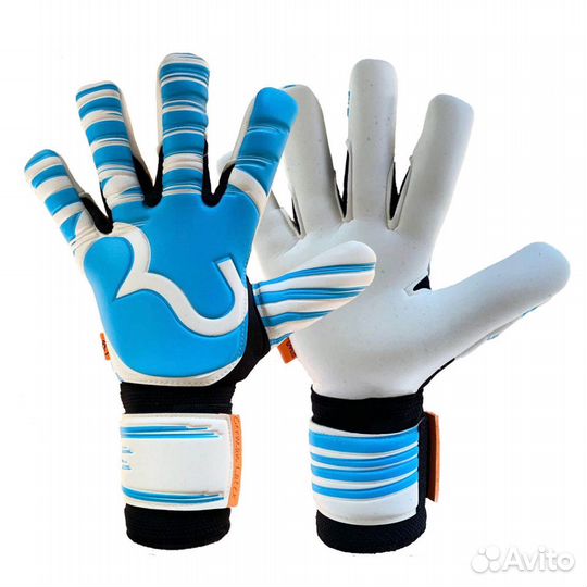 Вратарские перчатки rwlk ONE touch light blue/whit
