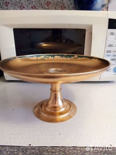 Ваза для фруктов на ножке, б/у из далёкого СССР