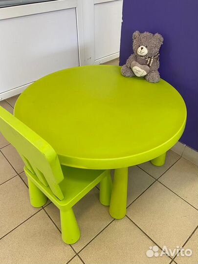 Детский столик и стульчик IKEA маммут