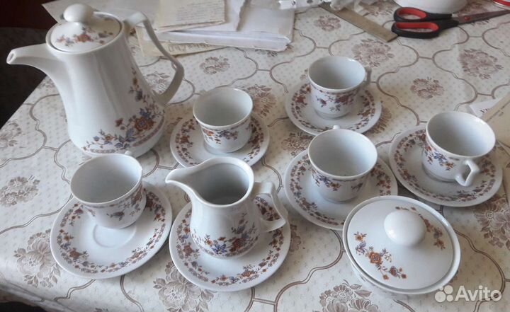 Jlmenau кофейный сервиз гдр